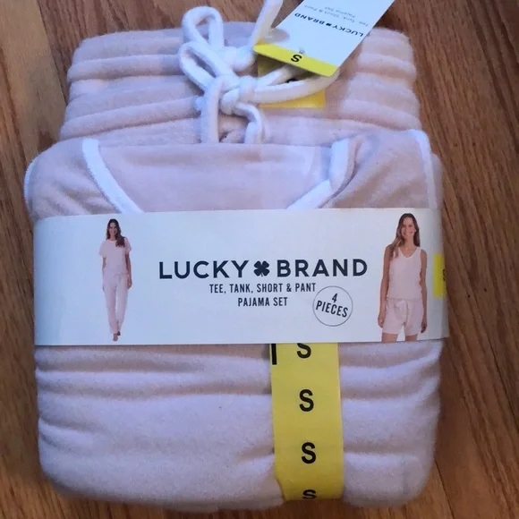 NWT Lucky Brand 4 piece super soft pajama set small - Picture 1 of 3
